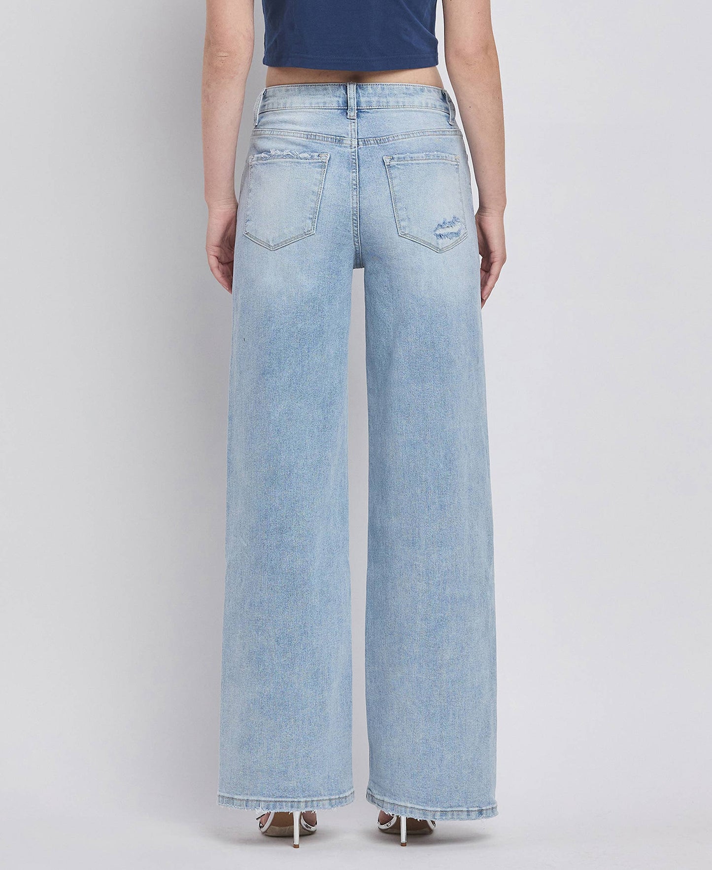 Lovervet by Vervet – High Rise Super Wide Leg Jeans