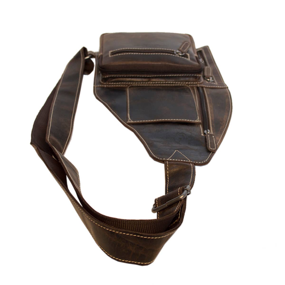 Buffalo Leather Crossbody Shoulder Bag