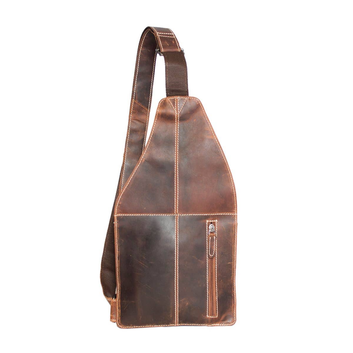 Buffalo Leather Crossbody Shoulder Bag