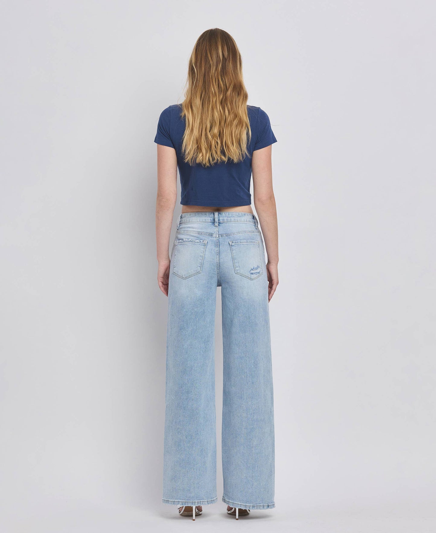 Lovervet by Vervet – High Rise Super Wide Leg Jeans