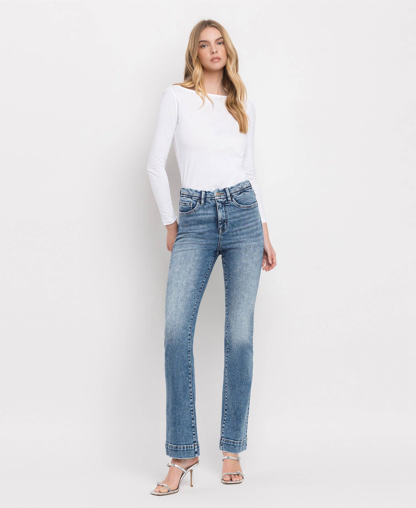 Lovervet by Vervet Tummy Control High Rise Bootcut Jeans