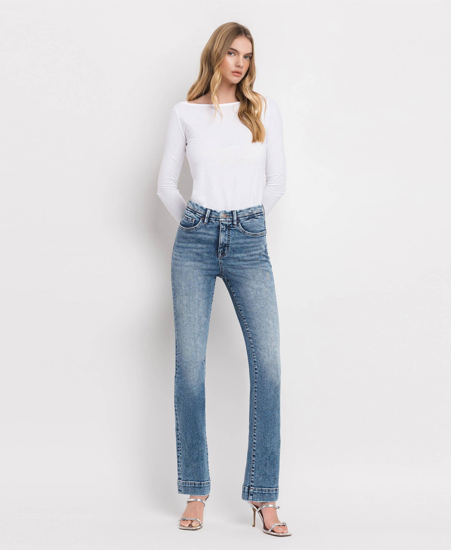 Lovervet by Vervet Tummy Control High Rise Bootcut Jeans