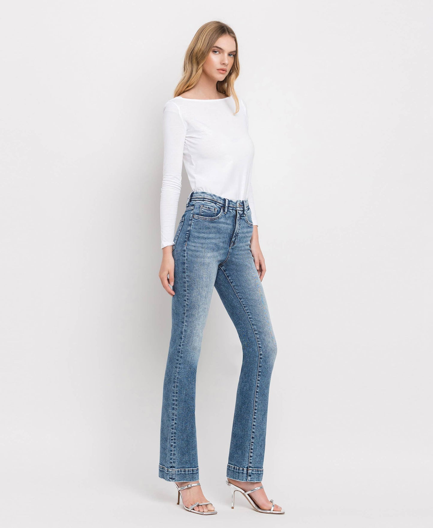 Lovervet by Vervet Tummy Control High Rise Bootcut Jeans