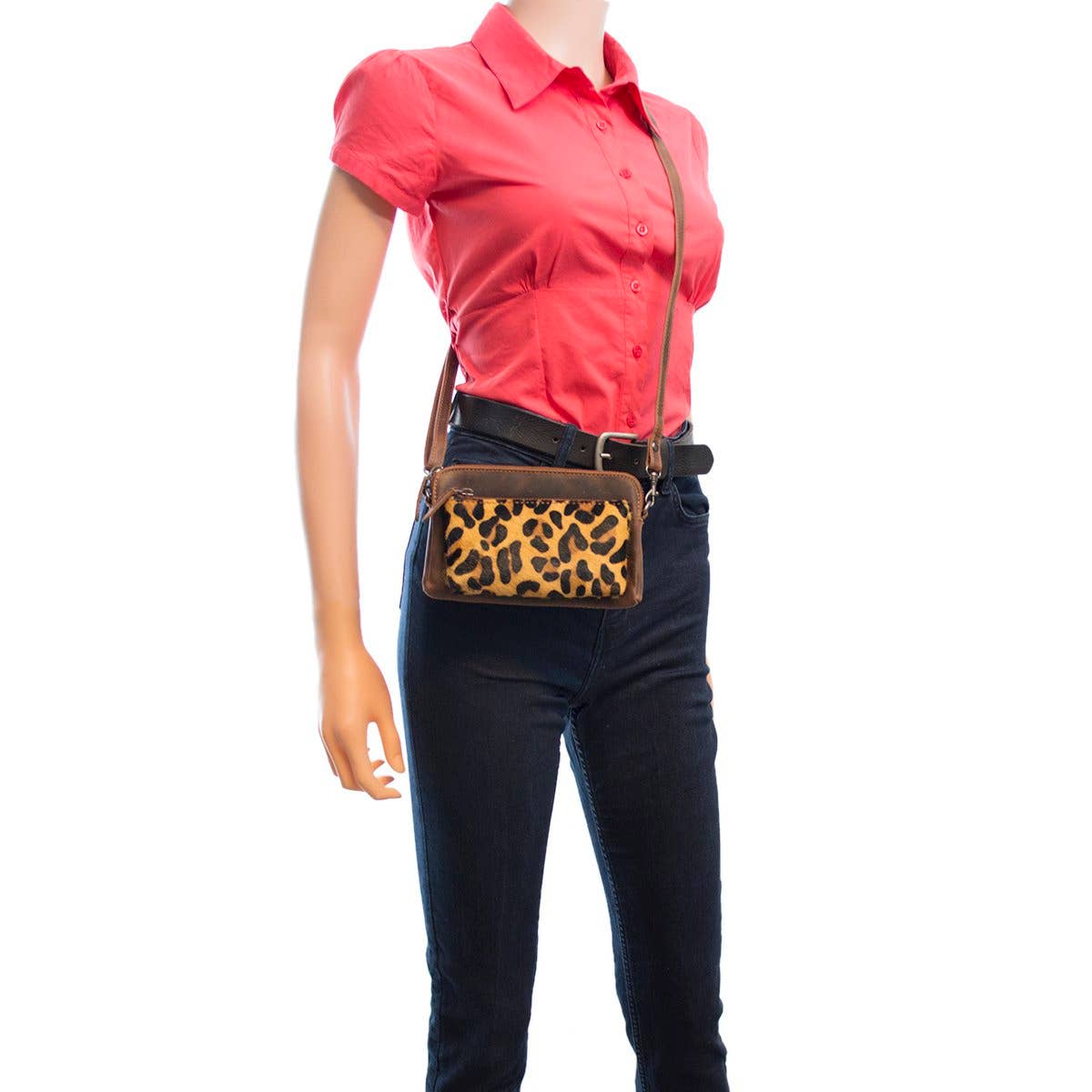 Buffalo Leather Crossbody Shoulder Bag