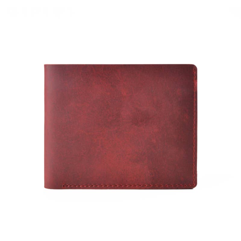 Genuine Leather Bifold Wallet – Cowhide Leather
