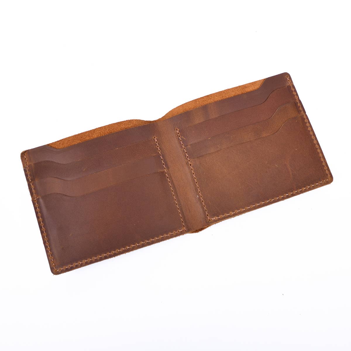 Genuine Leather Bifold Wallet – Cowhide Leather