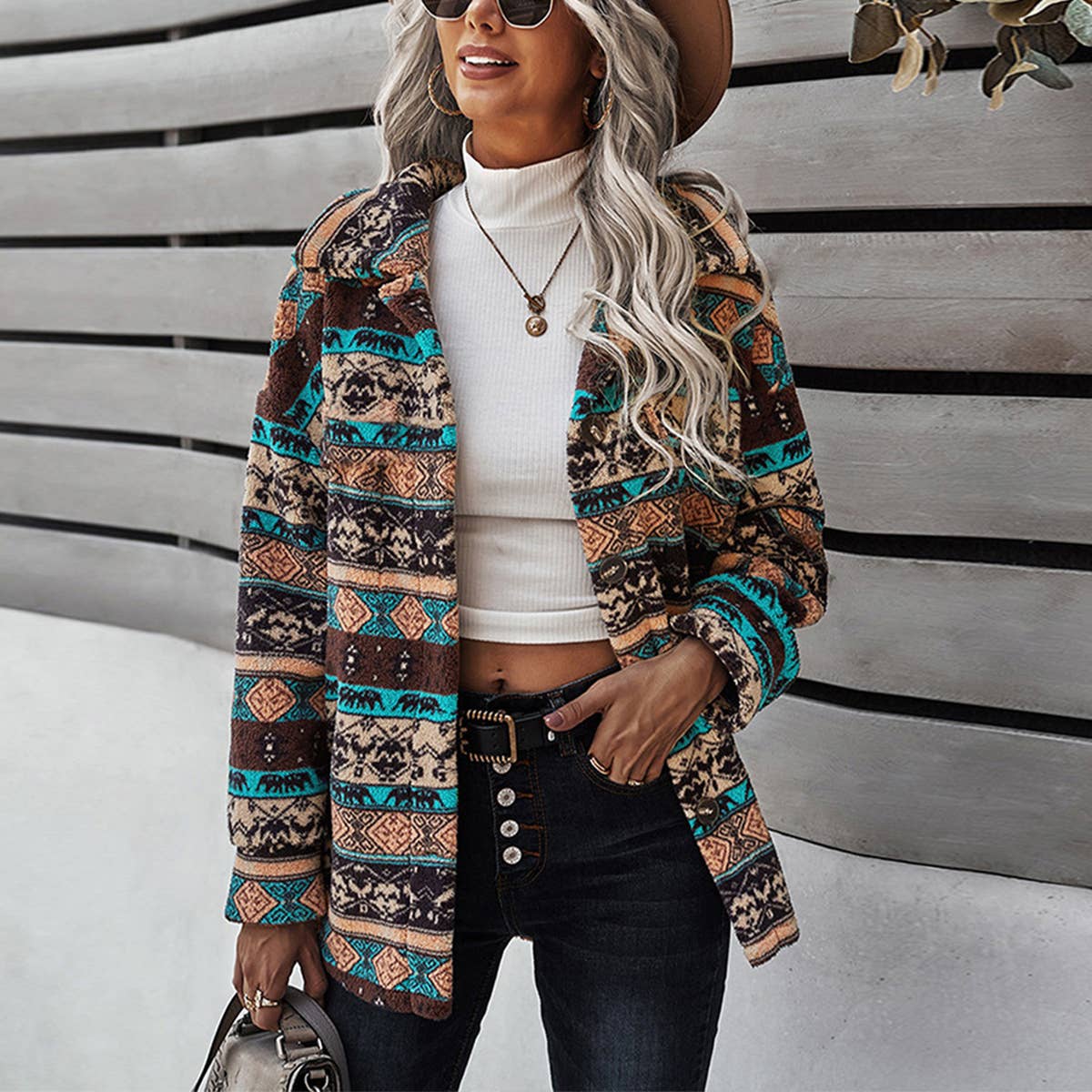 Aztec Western Fleece Jacket