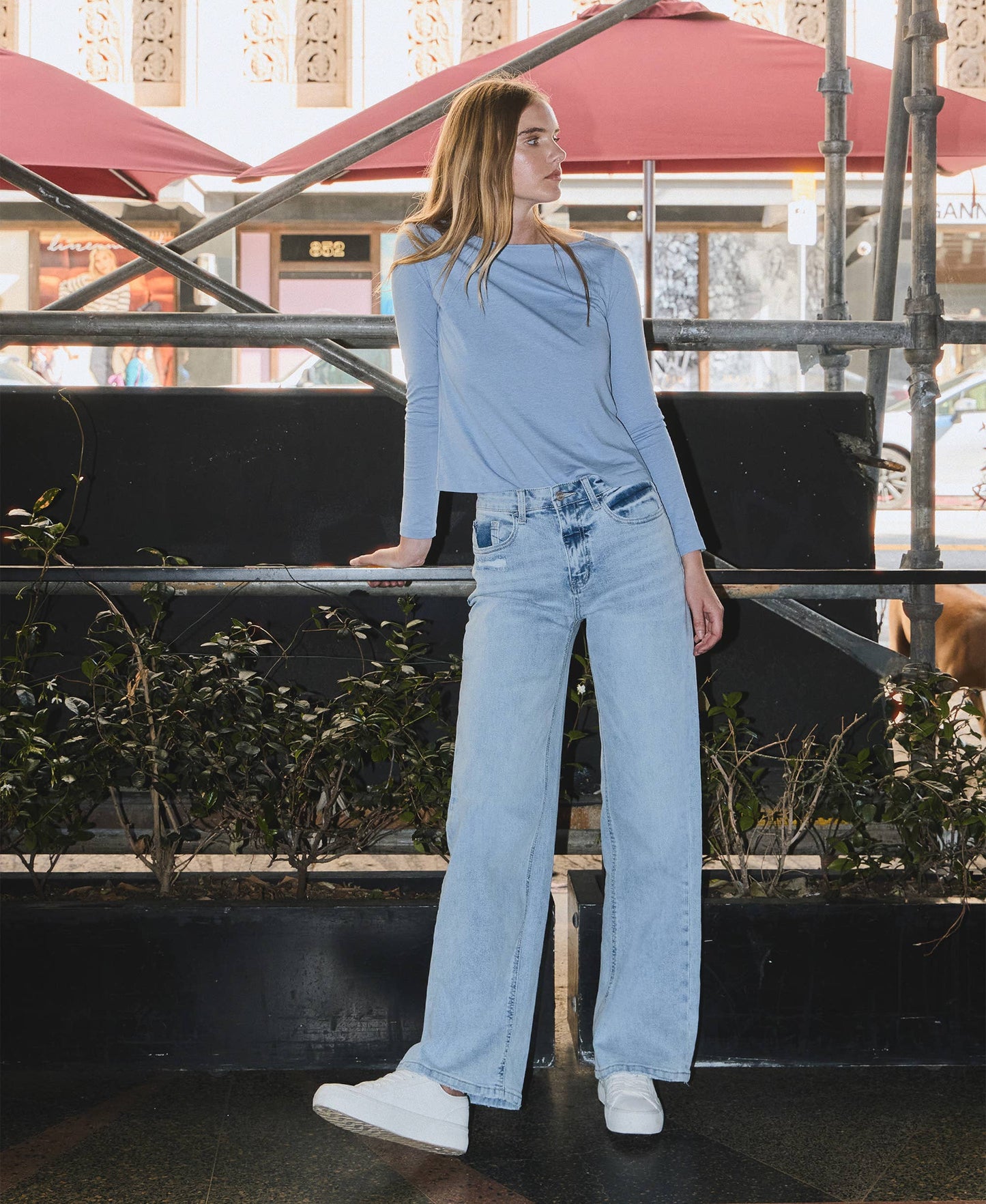Lovervet by Vervet – High Rise Super Wide Leg Jeans