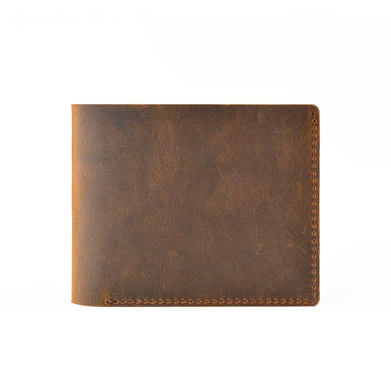 Genuine Leather Bifold Wallet – Cowhide Leather