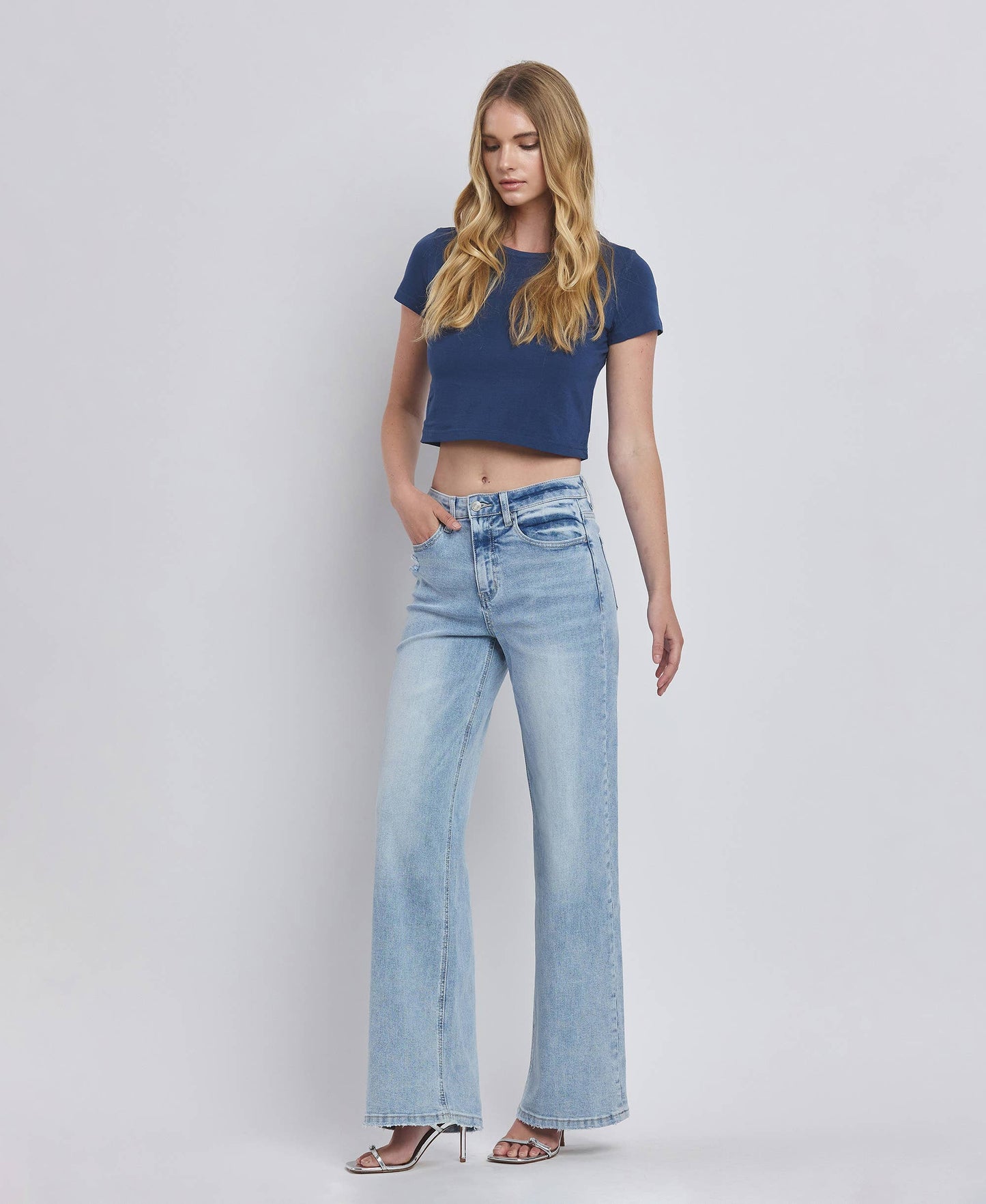 Lovervet by Vervet – High Rise Super Wide Leg Jeans