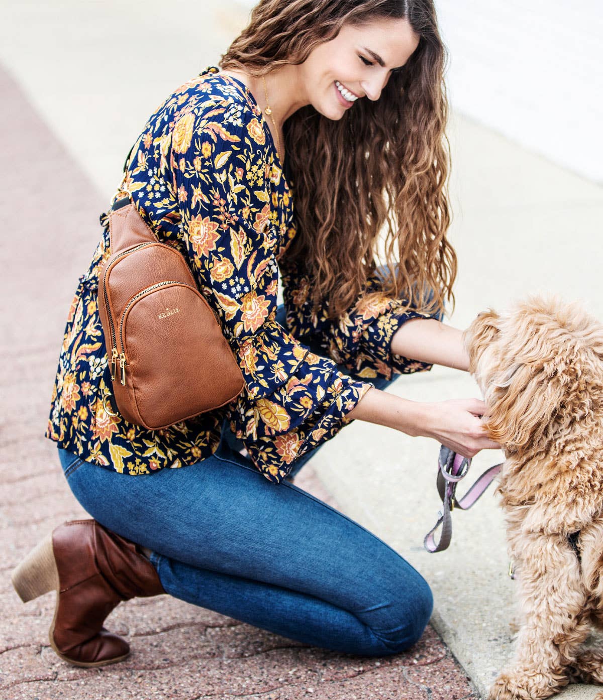 Kedzie® Sunset Sling – Vegan Leather Crossbody Sling Bag