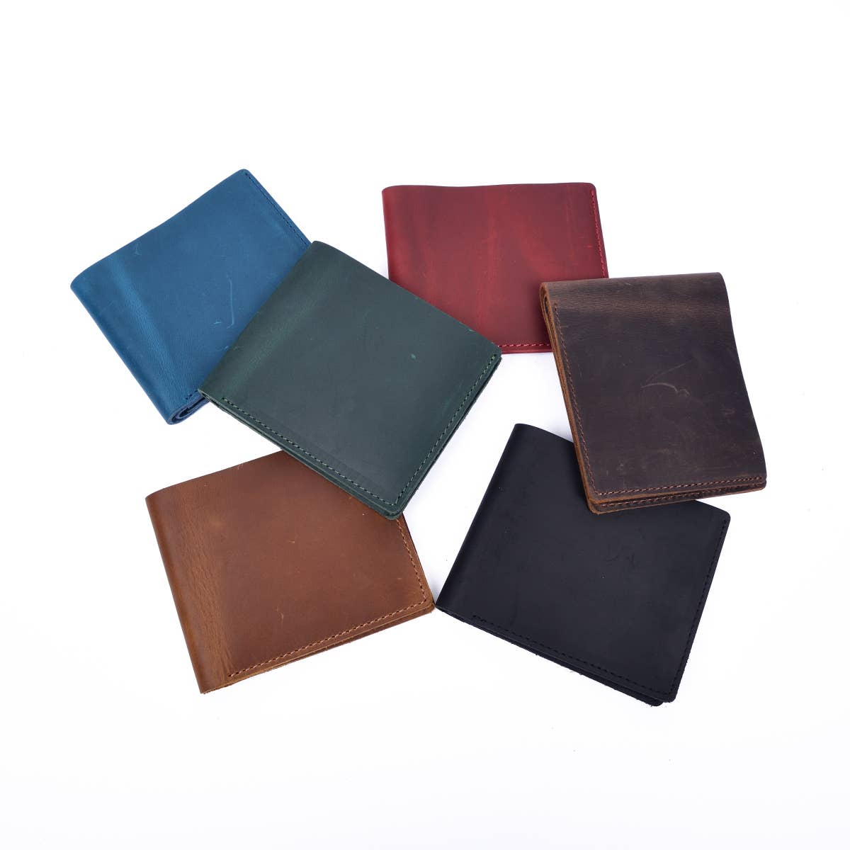 Genuine Leather Bifold Wallet – Cowhide Leather