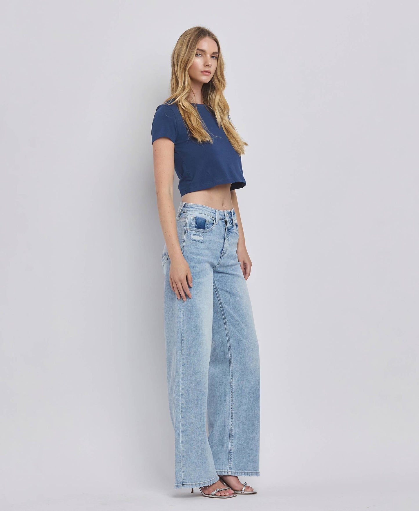 Lovervet by Vervet – High Rise Super Wide Leg Jeans