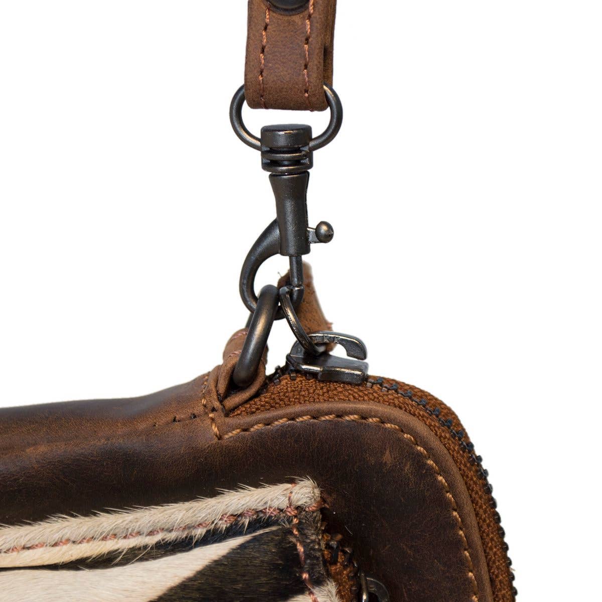 Buffalo Leather Crossbody Shoulder Bag