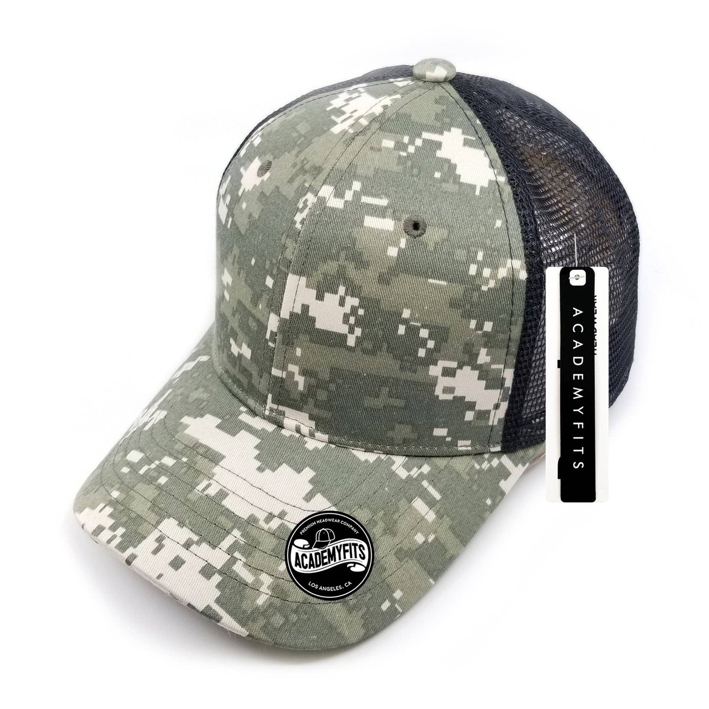 Academy Fits Camo Trucker Mesh Cap