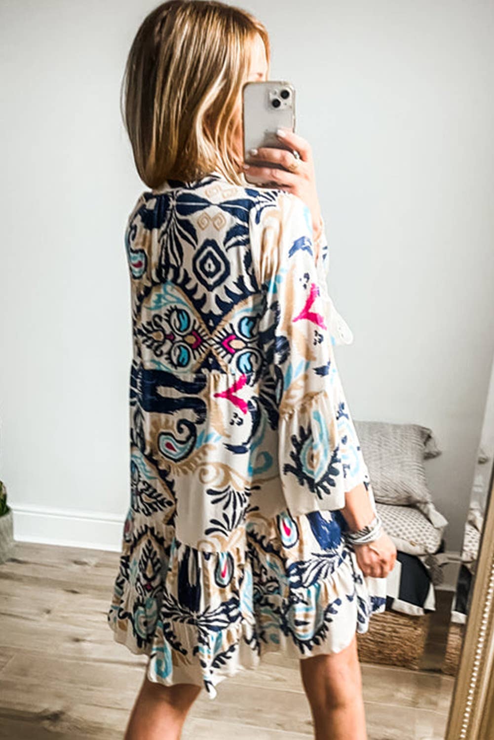 Holiday Style Loose Casual Floral Dress – Flowy & Comfortable