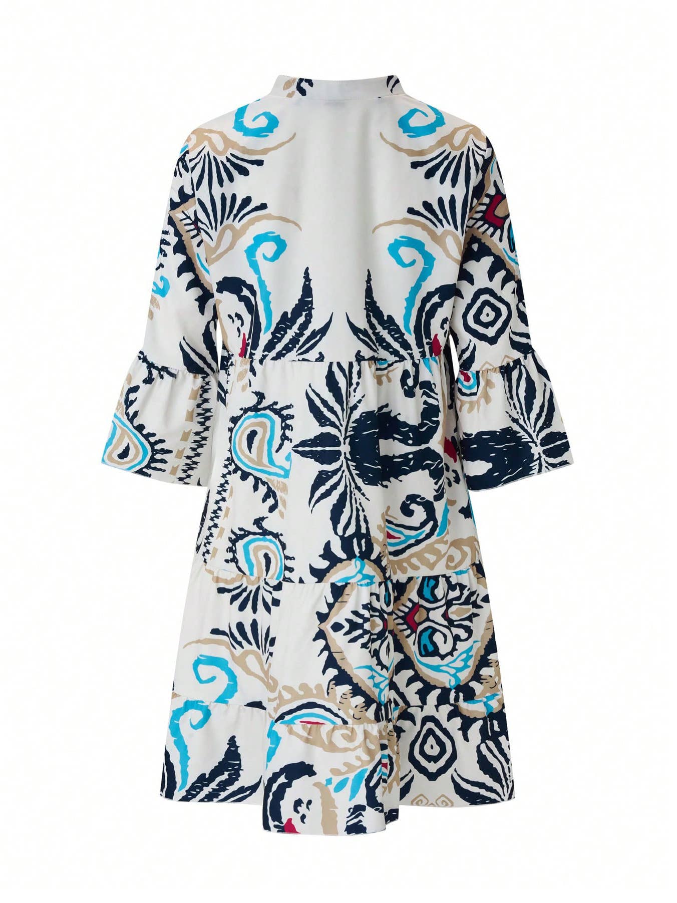 Holiday Style Loose Casual Floral Dress – Flowy & Comfortable