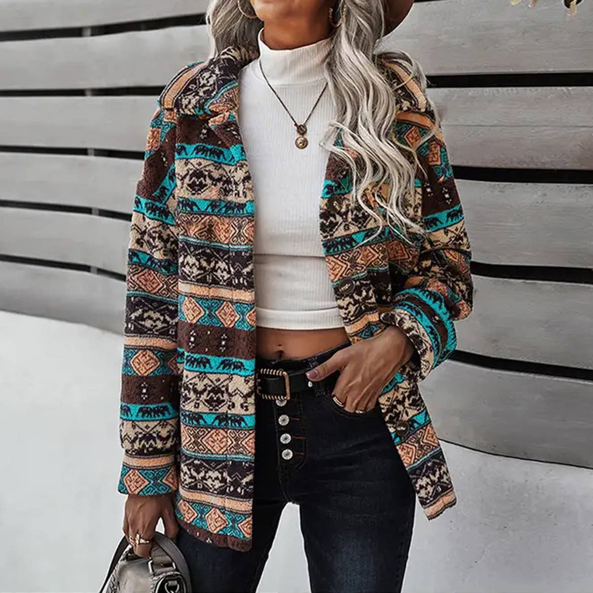 Aztec Western Fleece Jacket