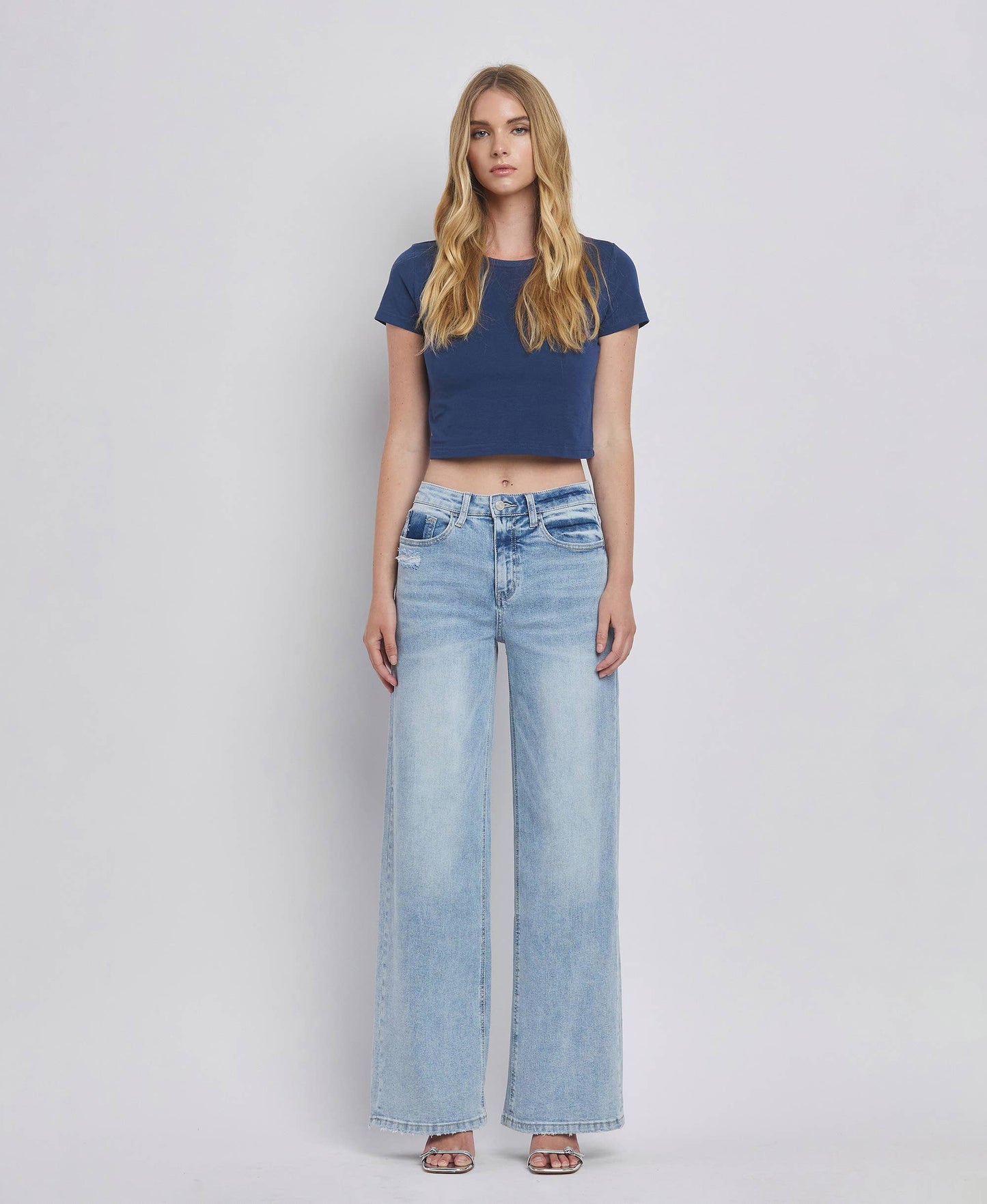 Lovervet by Vervet – High Rise Super Wide Leg Jeans