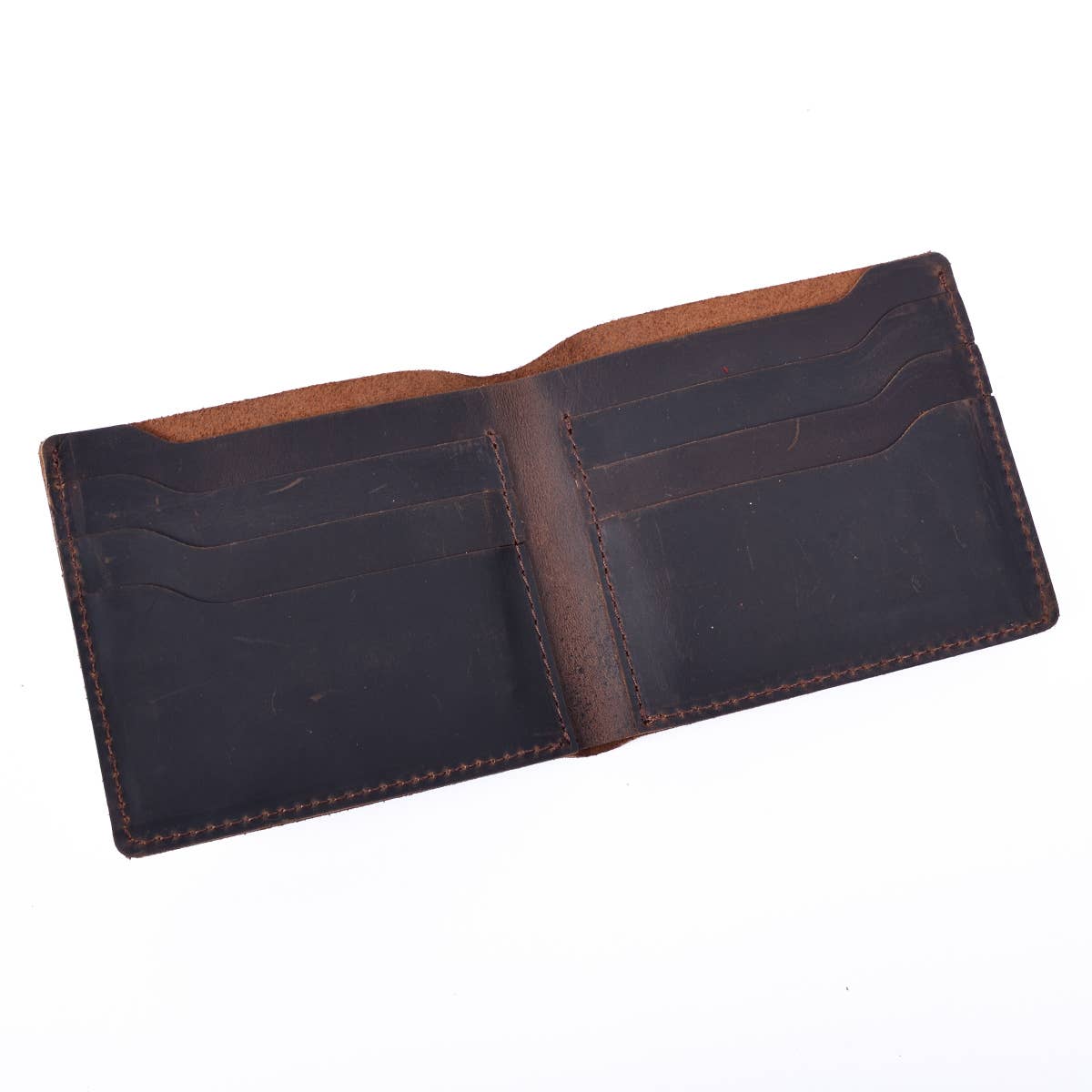 Genuine Leather Bifold Wallet – Cowhide Leather