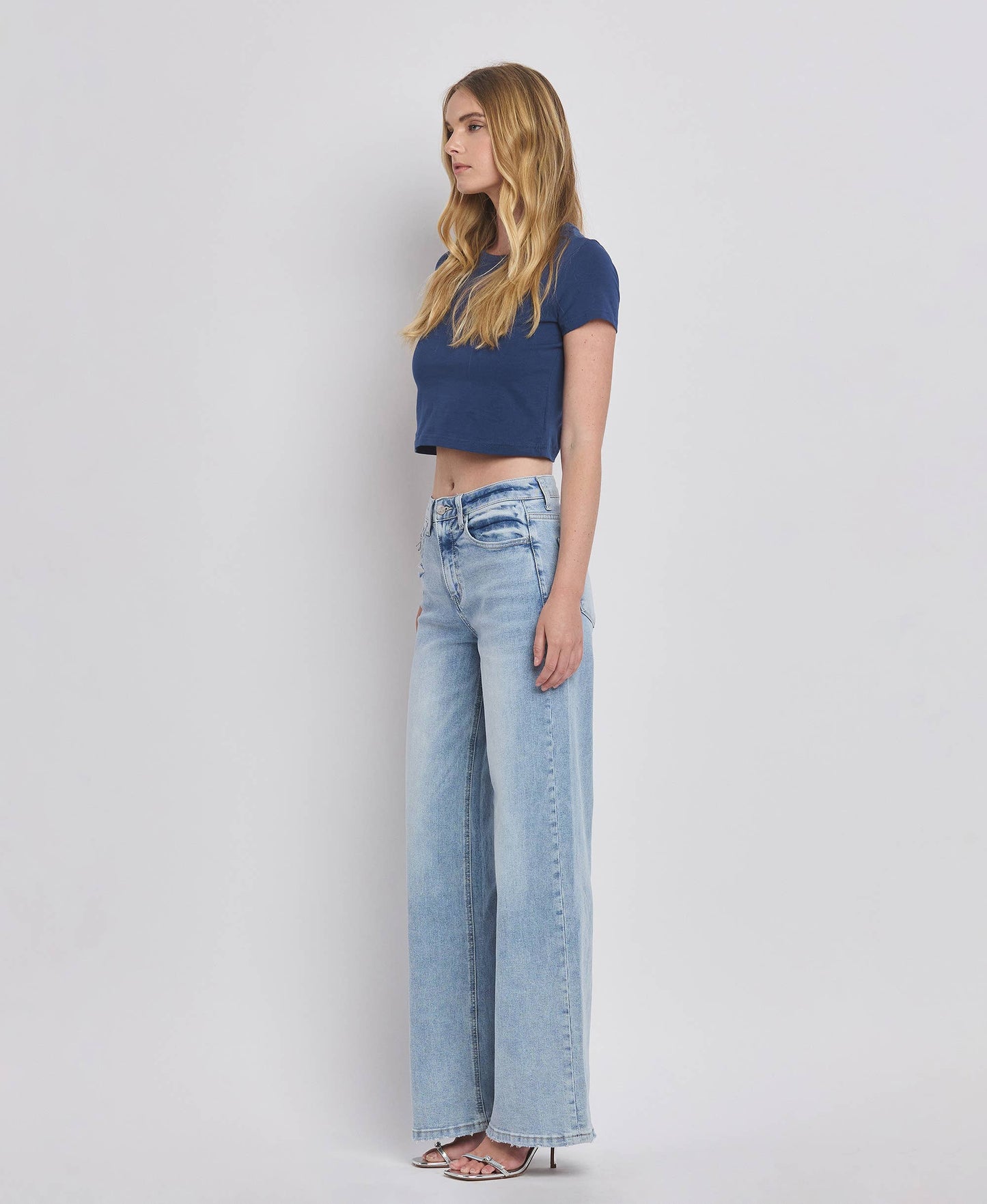 Lovervet by Vervet – High Rise Super Wide Leg Jeans