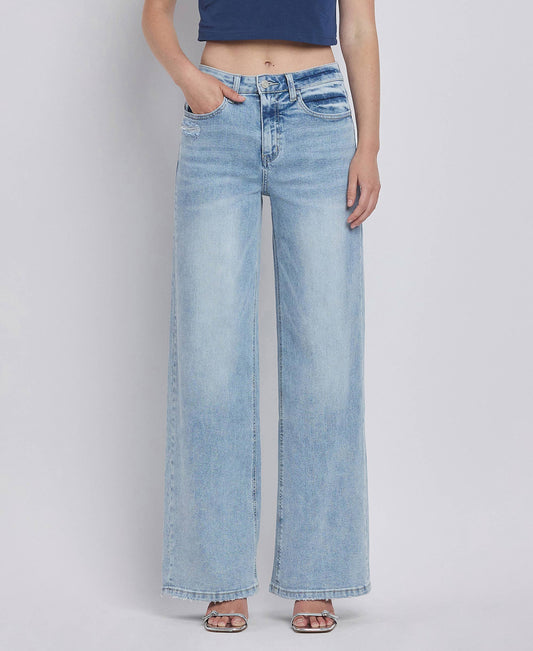 Lovervet by Vervet – High Rise Super Wide Leg Jeans