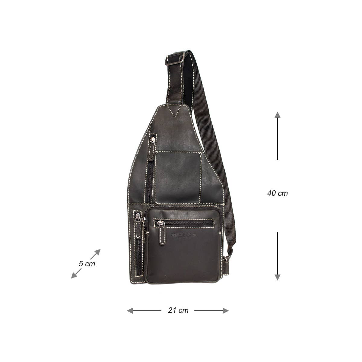 Buffalo Leather Crossbody Shoulder Bag